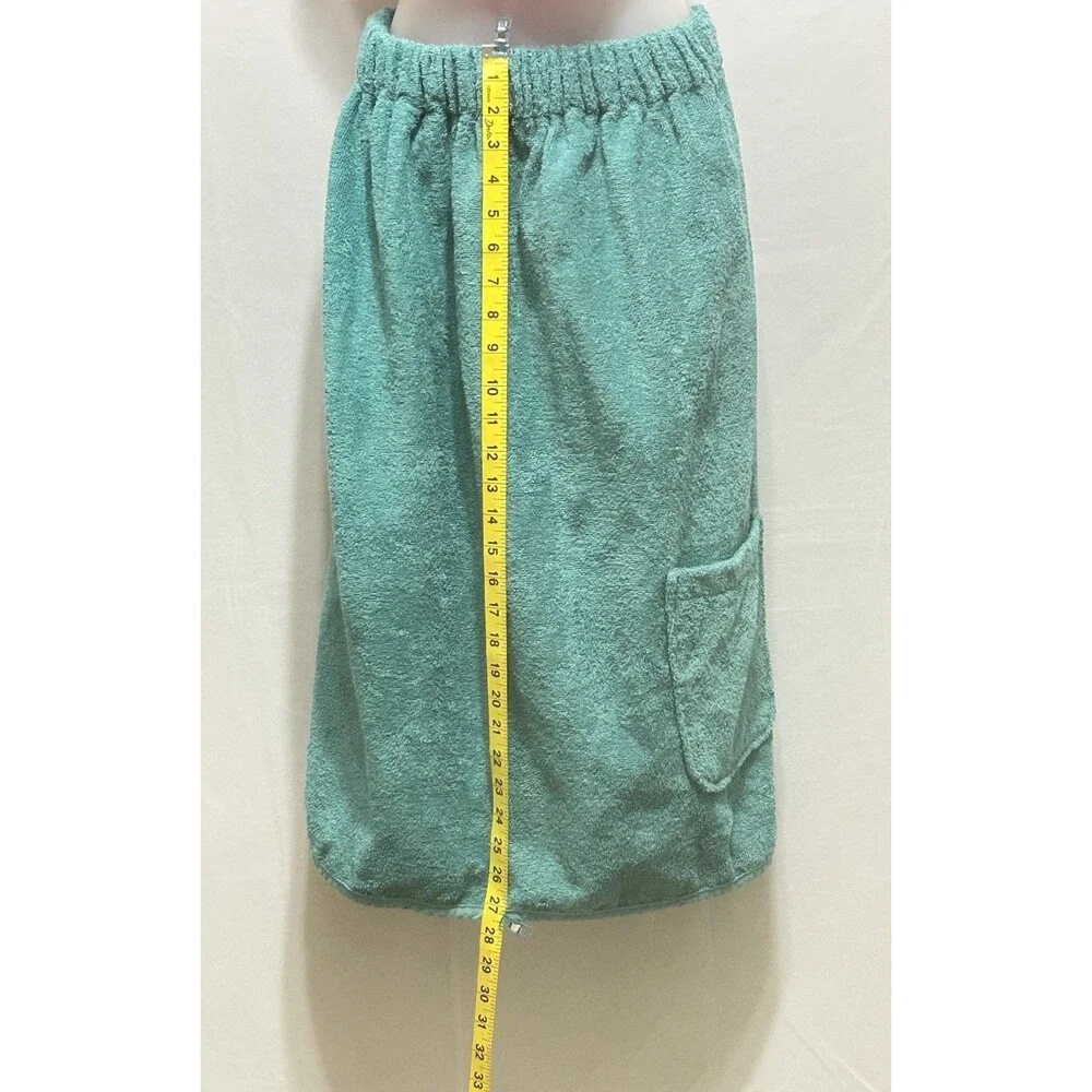 Melsimo by TowelSelections Small 100% Cotton Green Wrap Towel Shower Beach Pool